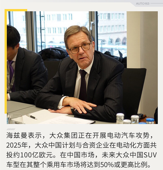 海茲曼:SUV車型將占50% 新能源車8年內國產 海茲曼:SUV車型將占50% 新能源車8年內國產