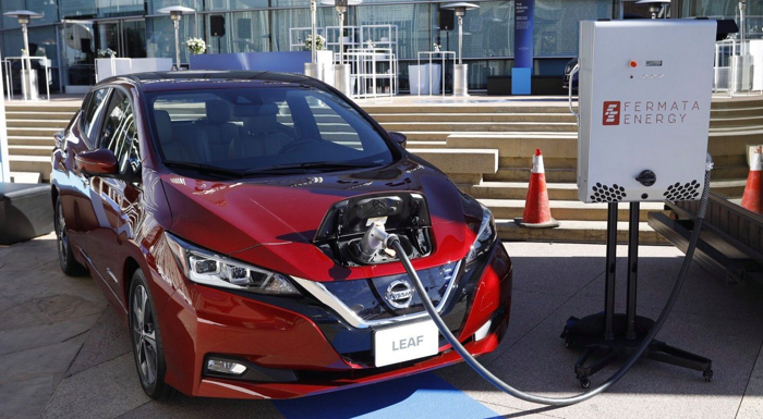 日產聆風為建筑物供電降低充電成本