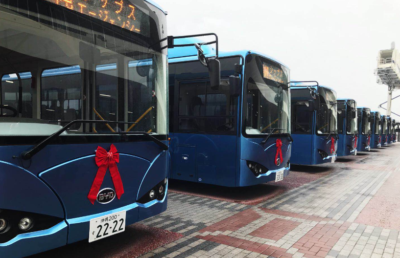 比亞迪純電動大巴第三次進入日本市場